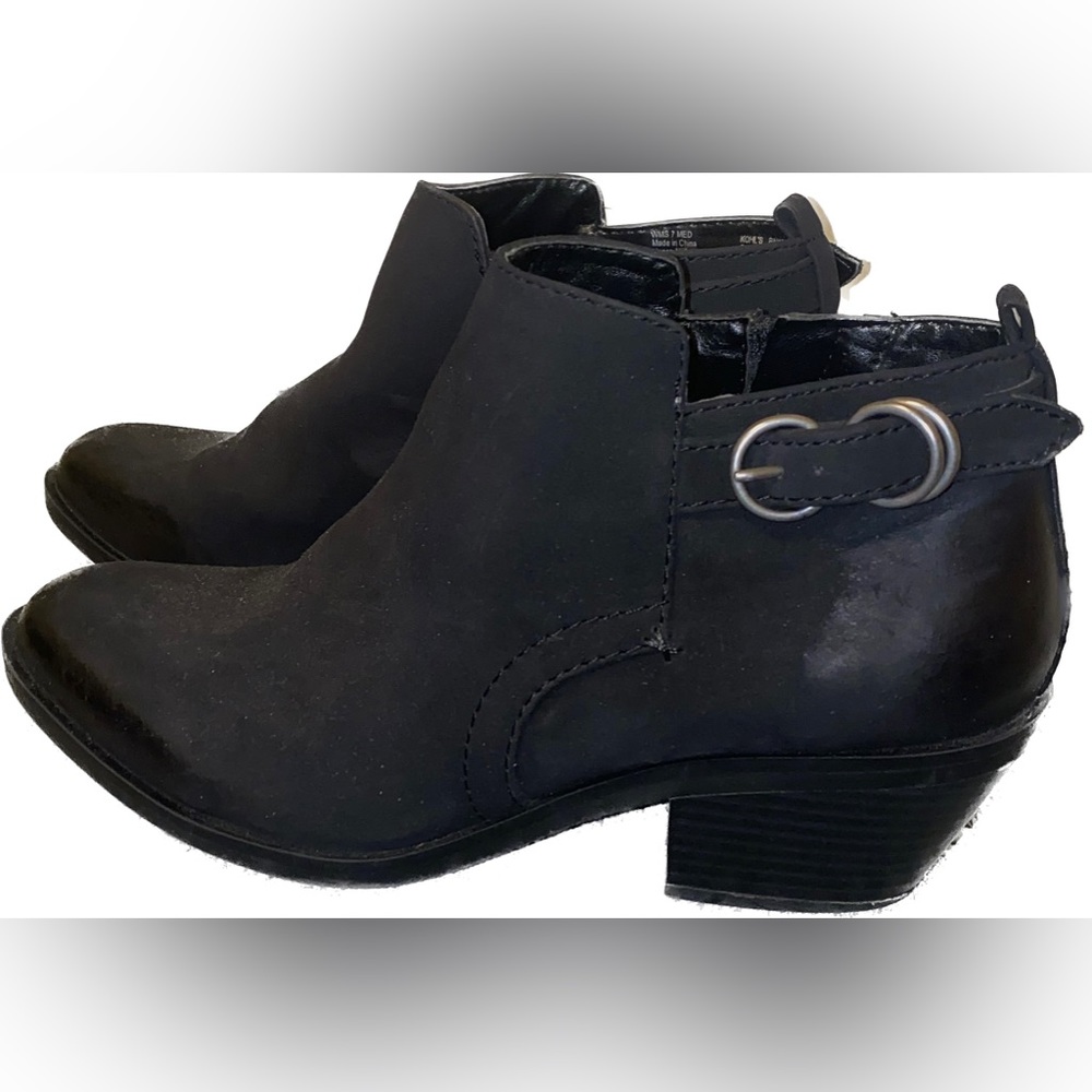 Sonoma black short ankle booties